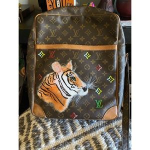 Louis Vuitton custom painted bag